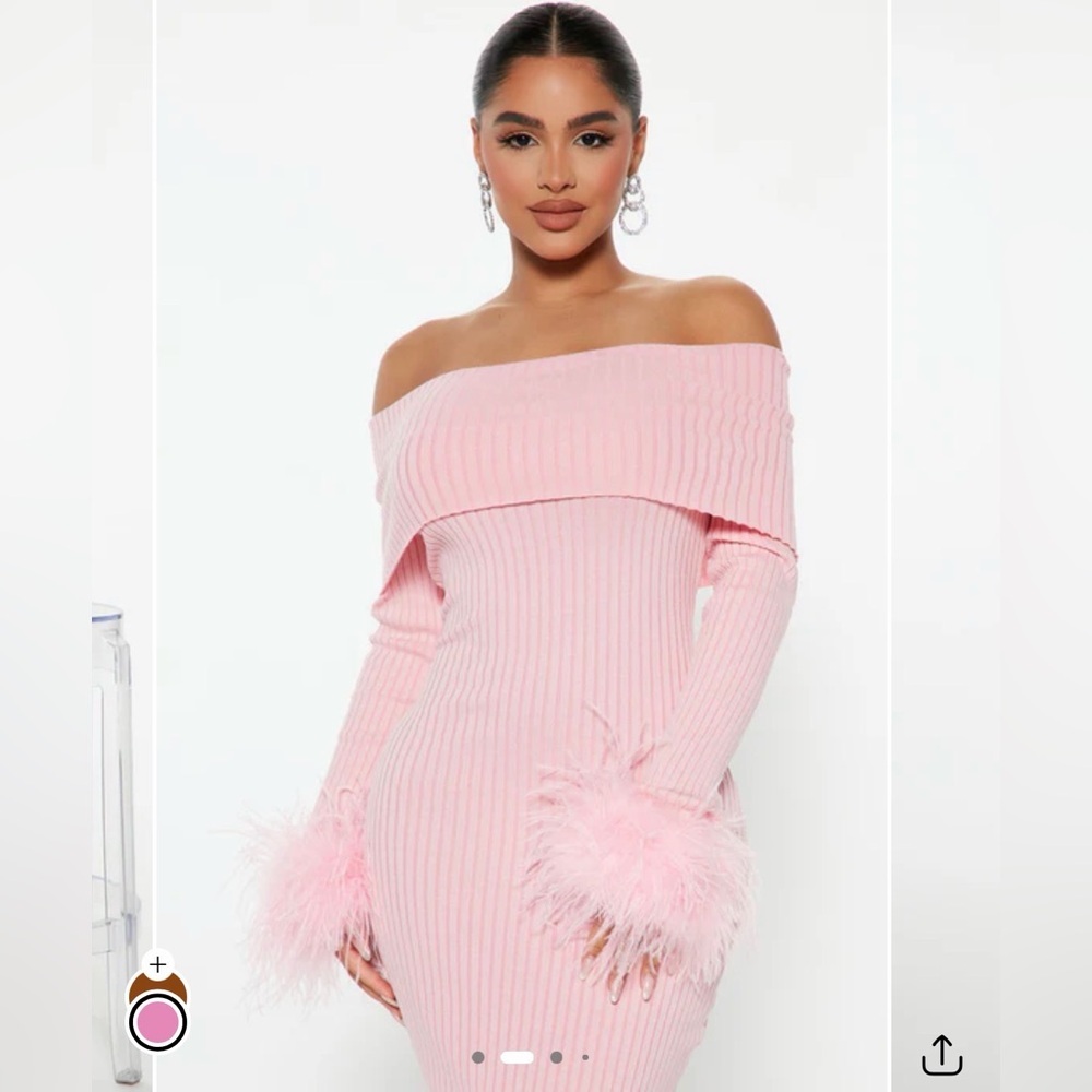 Fashion nova Legally Perfect Ribbed Midi Dress - Pink